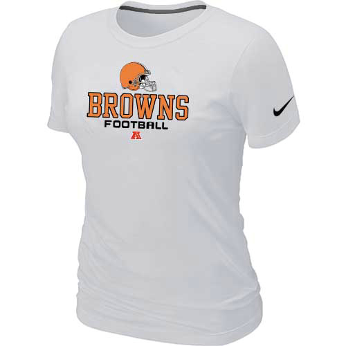 Nike Cleveland Browns Women's Critical Victory NFL T-Shirt - White